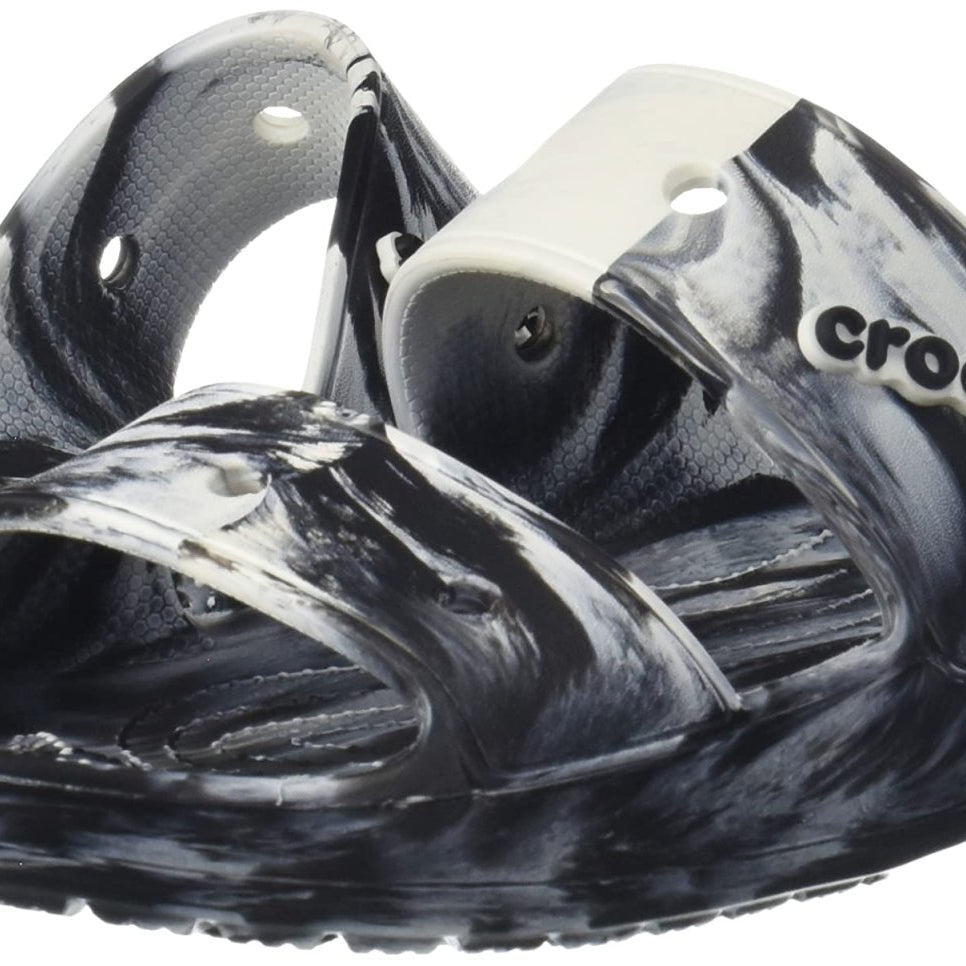 Crocs Classic Sandal - Unisex White/Black Shoe Deals Outlet