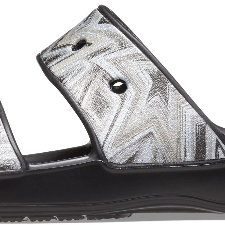 Crocs Classic Sandal - Unisex Disco Black/Multi Shoe Deals Outlet
