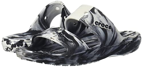 Crocs Classic Sandal - Unisex White/Black Shoe Deals Outlet