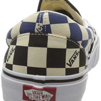 Vans Classic Slip - On - Unisex Big Check Black/Navy Shoe Deals Outlet