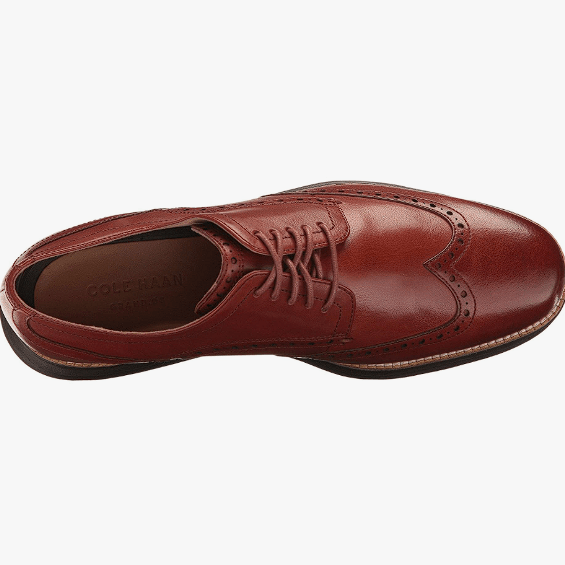 Cole Haan OriginalGrand Wingtip Oxford Leather Navy / Ivory 10 M 190595788510 Shoe Deals Outlet