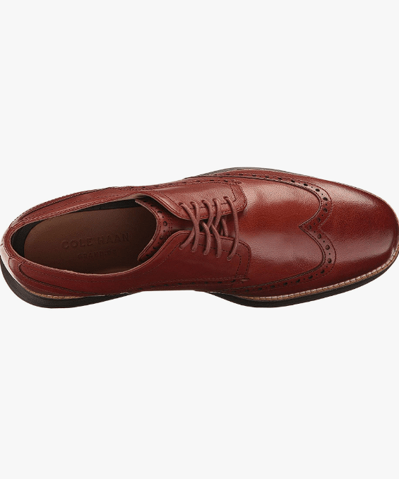 Cole Haan OriginalGrand Wingtip Oxford Leather Navy / Ivory 10 M 190595788510 Shoe Deals Outlet