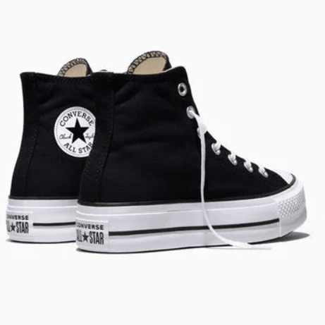 Converse Chuck Taylor All Star Lift Platform Hi Black / White / White 5.5 M 888755504246 Shoe Deals Outlet