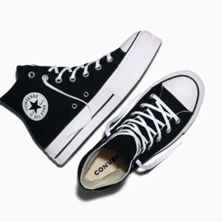 Converse Chuck Taylor All Star Lift Platform Hi Black / White / White 5.5 M 888755504246 Shoe Deals Outlet