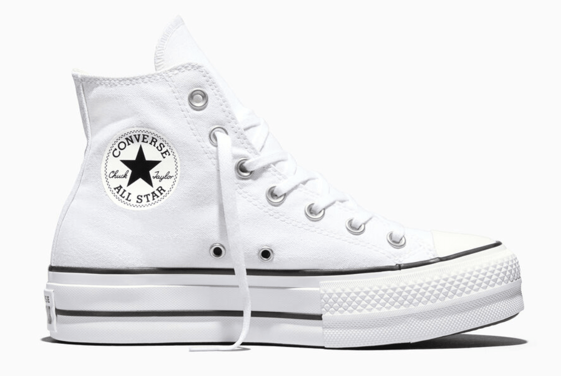 Converse Chuck Taylor All Star Lift Platform Hi White / Black / White 5 M 888755504369 Shoe Deals Outlet
