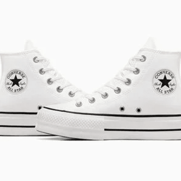 Converse Chuck Taylor All Star Lift Platform Hi White / Black / White 5 M 888755504369 Shoe Deals Outlet