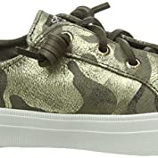 Sperry Crest Vibe Metallic Leather - Women's Silver Camo Shoe Deals Outlet
