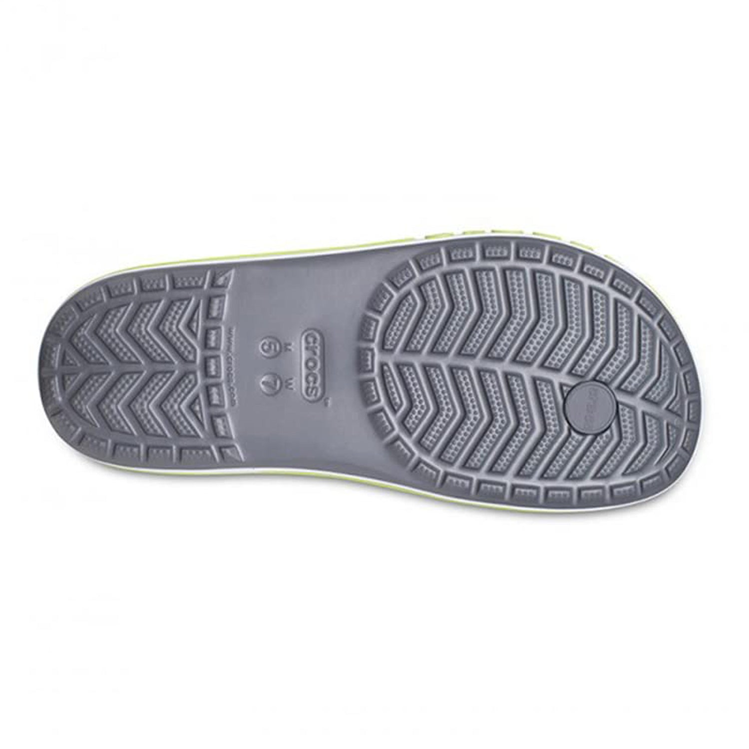 Crocs Crocband Baya Flip Flop - Unisex Slate Grey/Lime Punch Shoe Deals Outlet