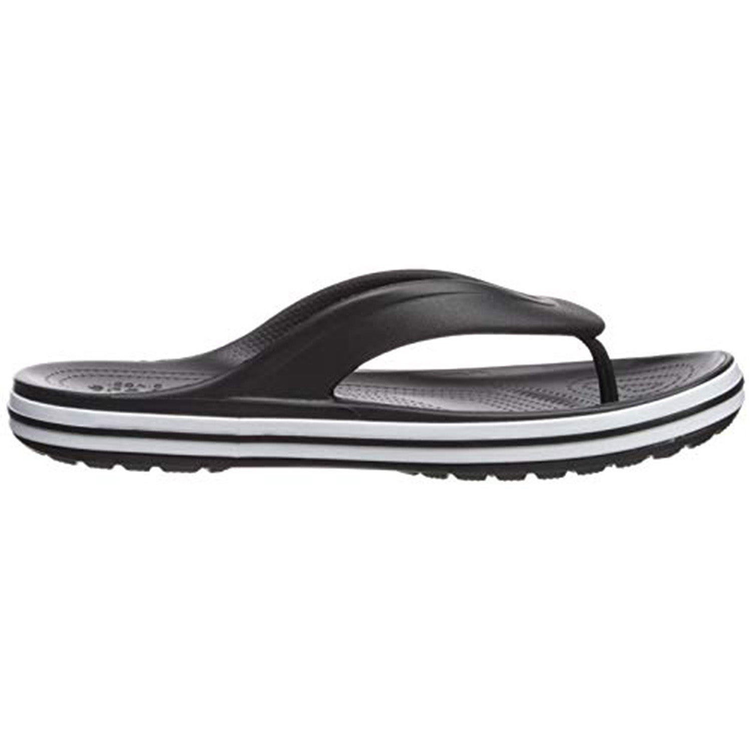 Crocs Crocband Baya Flip Flop - Unisex Black/White Shoe Deals Outlet