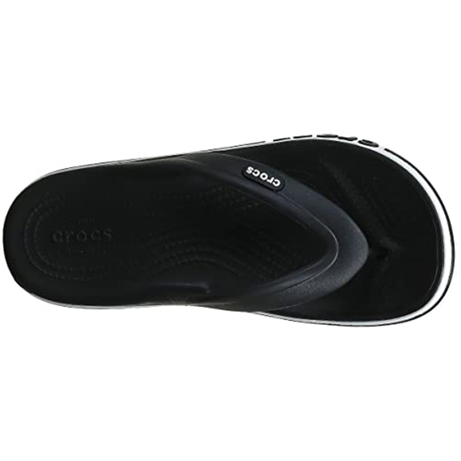 Crocs Crocband Baya Flip Flop - Unisex Black/White Shoe Deals Outlet