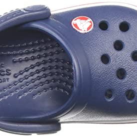 Crocs CrocBand Clog - Kids Navy/Red Shoe Deals Outlet