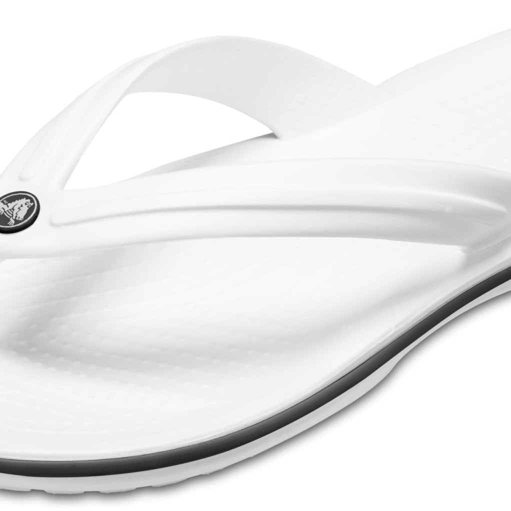 Crocs Crocband Flip - Unisex White Shoe Deals Outlet