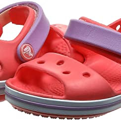 Crocs CrocBand Sandal - Kids Red Violet Shoe Deals Outlet