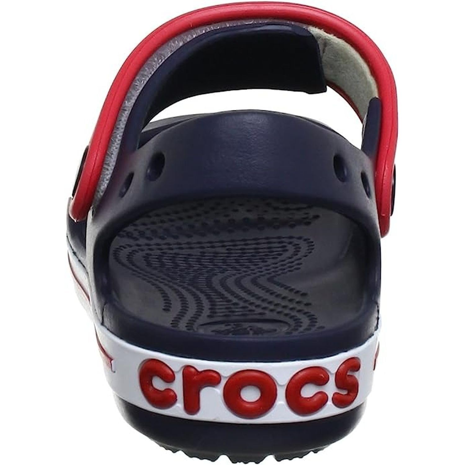 Crocs CrocBand Sandal - Kids Navy/Red Shoe Deals Outlet