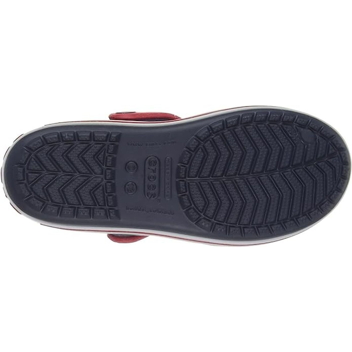 Crocs CrocBand Sandal - Kids Navy/Red Shoe Deals Outlet