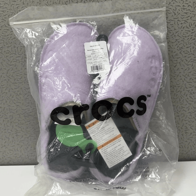 Crocs Baya Slipper Lavender / Slate Grey Men's 10 / Women's 12 W 191448601536 Shoe Deals Outlet