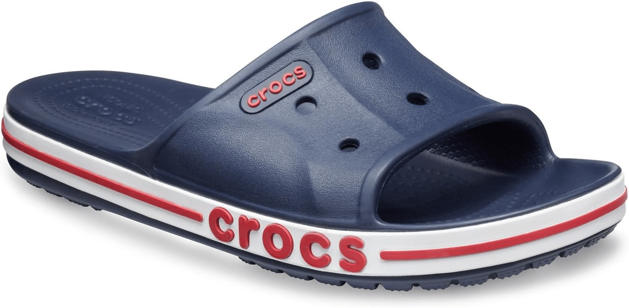 Crocs Bayaband Slide Navy / Pepper Men's 12 / Women's 14 M 191448189430 Shoe Deals Outlet