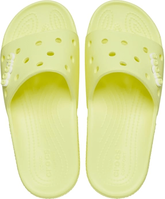 Crocs Classic Slide Yellow Men's 8 / Women's 10 M 196265144860 Shoe Deals Outlet