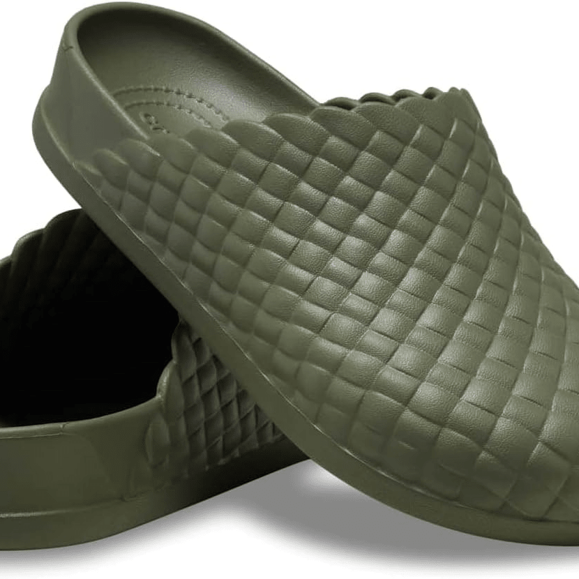 Crocs Dylan Woven Clog Army Green Men's 11 / Women's 13 M 196265674732 Shoe Deals Outlet