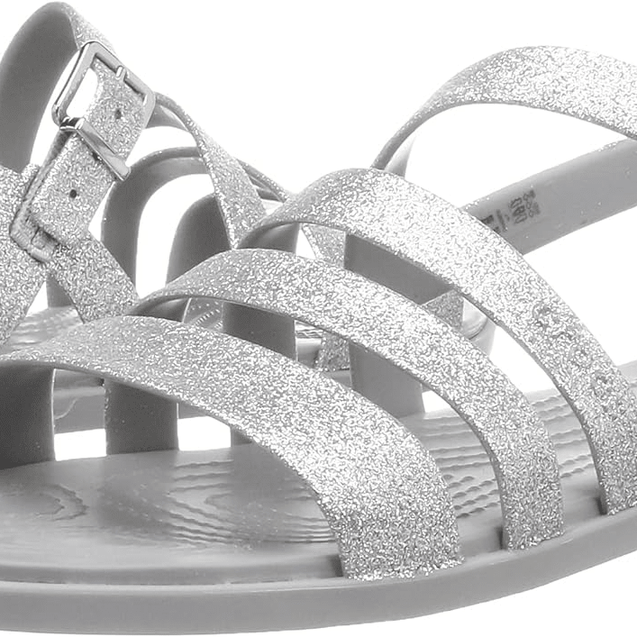 Crocs Tulum Sansal Silver Glitter 10 M 191448792555 Shoe Deals Outlet