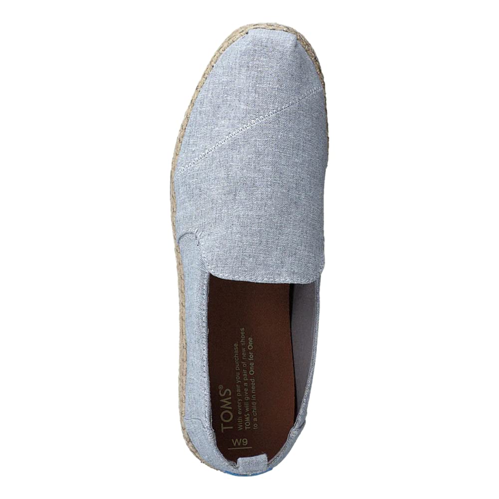TOMS Deconstructed Alpargata Rope - Women's Chmbray Drizzle Grey Shoe Deals Outlet