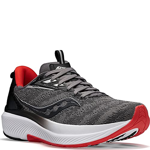 Saucony Echelon 9 Running Shoe - Men's Charcoal/Red Shoe Deals Outlet