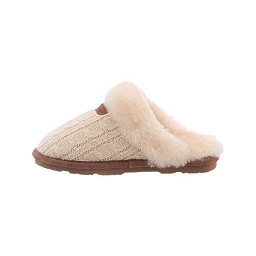 BEARPAW Effie Slippers - Women's Linen Shoe Deals Outlet