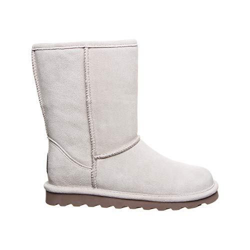 BEARPAW Elle Short Boots - Women's Winter White Shoe Deals Outlet