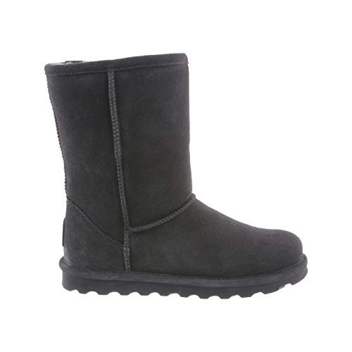 BEARPAW Elle Short Boots - Women's Charcoal Shoe Deals Outlet