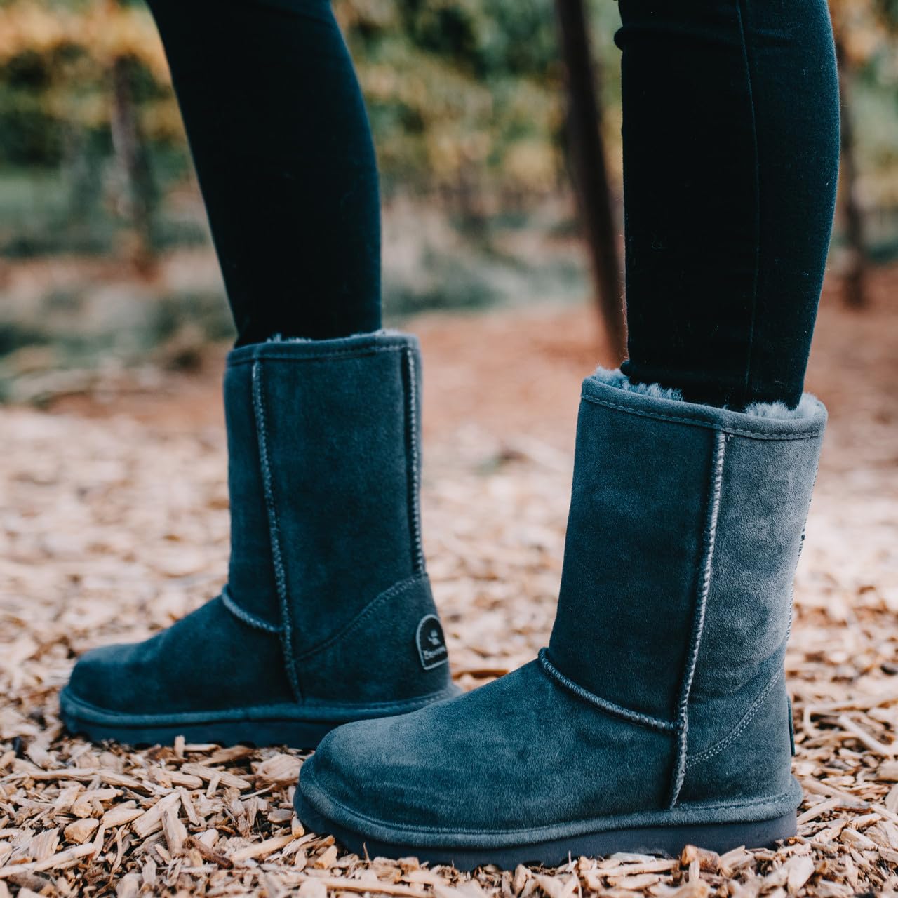 BEARPAW Elle Short - Women's Charcoal Shoe Deals Outlet