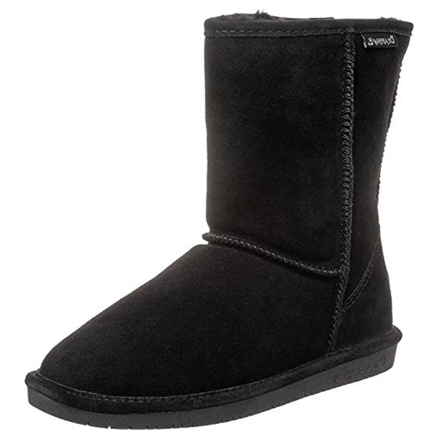 BEARPAW Emma Short Boots - Women's Black Shoe Deals Outlet