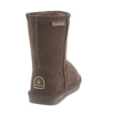 BEARPAW Emma Short Kids Boots - Kids Chocolate Shoe Deals Outlet