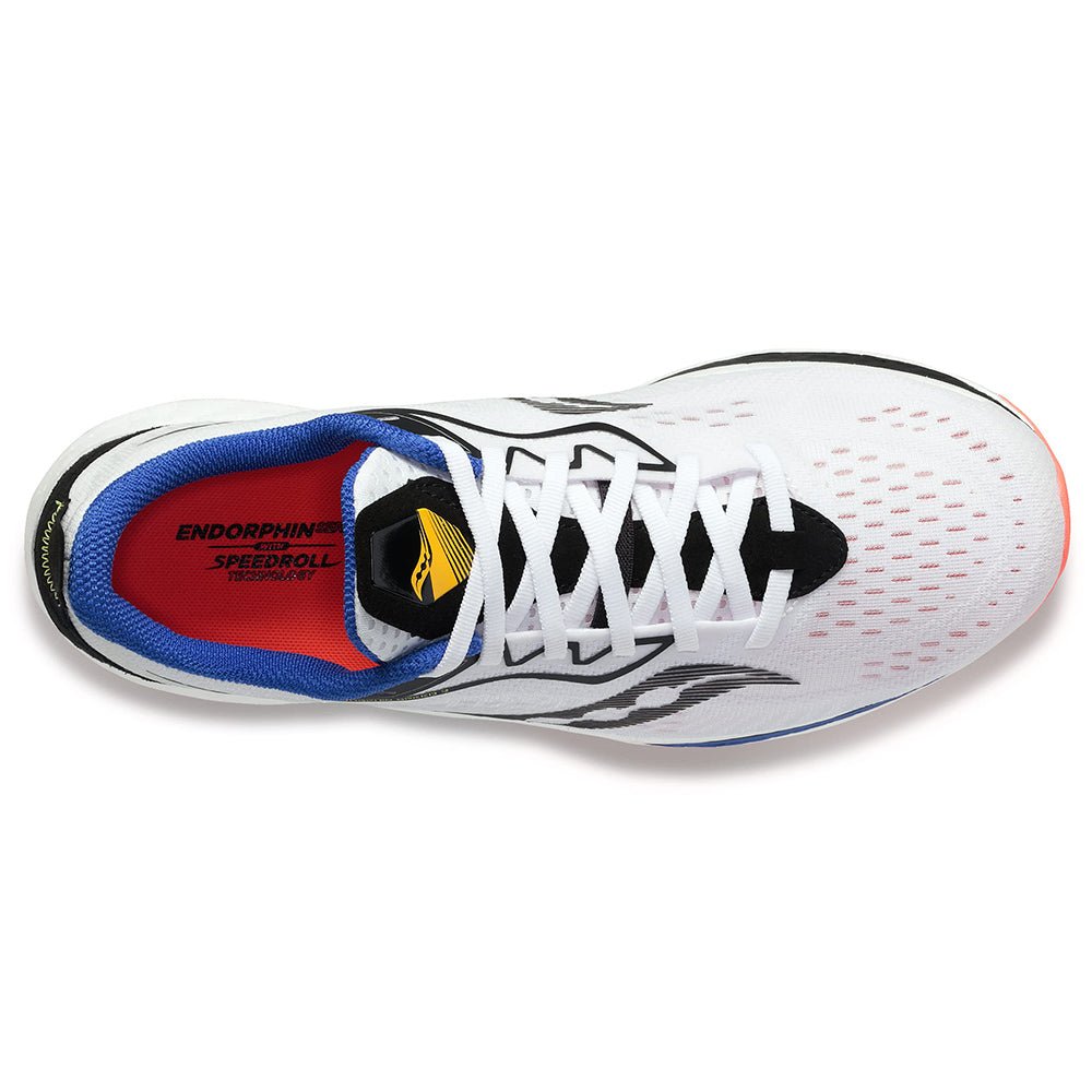 Saucony Endorphin Speed 2 Running Shoe - Men's White/Black/Vizi Shoe Deals Outlet