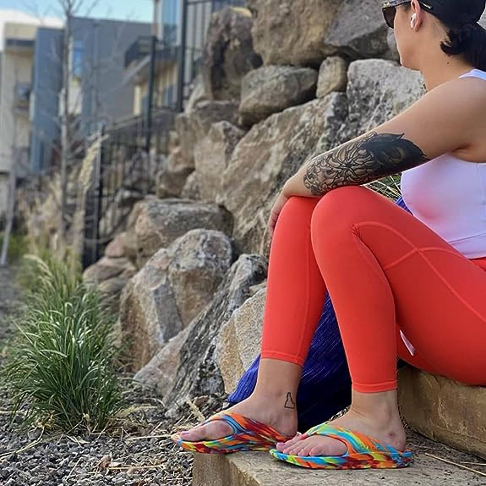 Telic Footwear Energy Flip Flop - Unisex Melted Crayon Shoe Deals Outlet