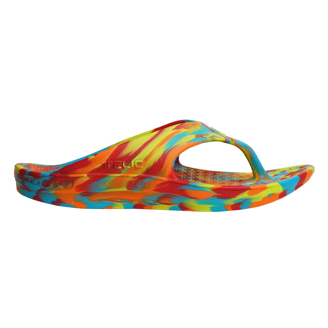 Telic Footwear Energy Flip Flop - Unisex Melted Crayon Shoe Deals Outlet