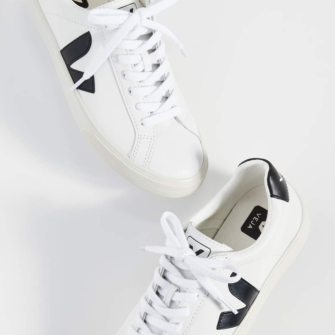 VEJA ESPLAR LEATHER - Women's White/Black Shoe Deals Outlet