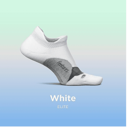 Feetures Elite Light Cushion No Show Tab White XL 840557156665 Shoe Deals Outlet