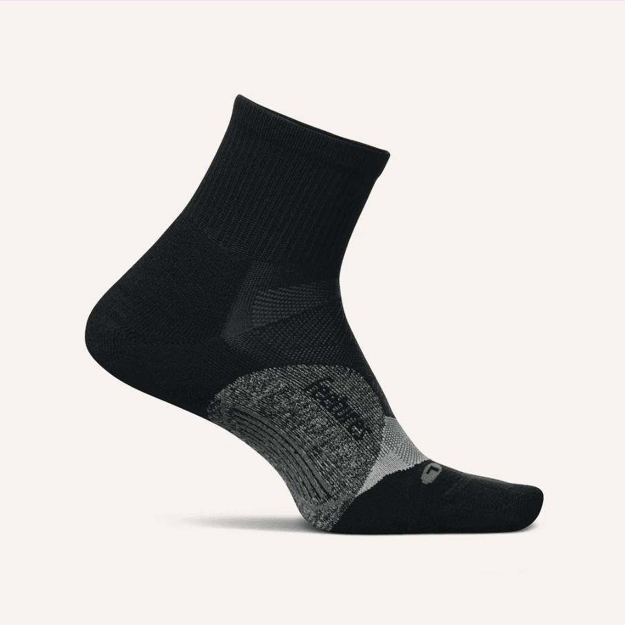 Feetures Elite Light Cushion Quarter Black Medium 840557158942 Shoe Deals Outlet