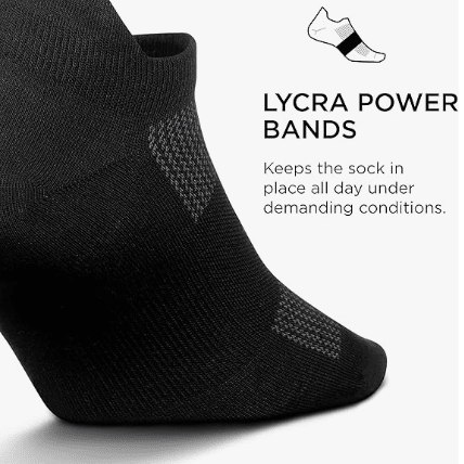 Feetures High Performance Ultra Light No Show Tab Black XL 840557112647 Shoe Deals Outlet