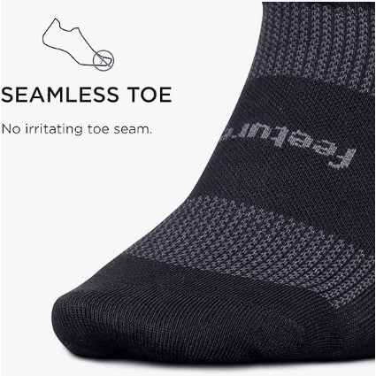 Feetures High Performance Ultra Light No Show Tab Black XL 840557112647 Shoe Deals Outlet