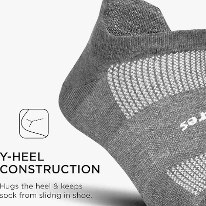 Feetures High Performance Ultra Light No Show Tab Heather Gray XL 840557112685 Shoe Deals Outlet