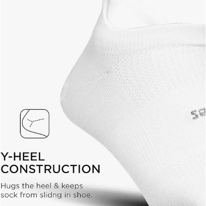 Feetures High Performance Ultra Light No Show Tab White XL 840557112609 Shoe Deals Outlet