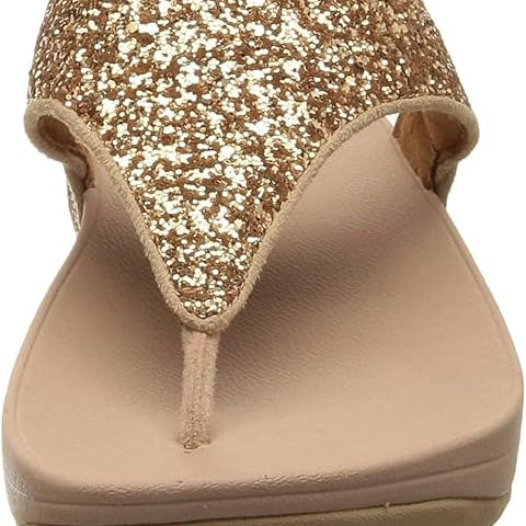 FitFlop Lulu Glitter Toe - Thongs Midnight Navy 6 M 193998235414 Shoe Deals Outlet