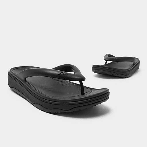 FitFlop RELIEFF Recovery Toe - Post Sandals Black 10 M 197533010214 Shoe Deals Outlet