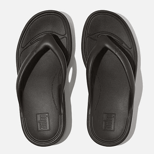 FitFlop RELIEFF Recovery Toe - Post Sandals Black 10 M 197533010214 Shoe Deals Outlet