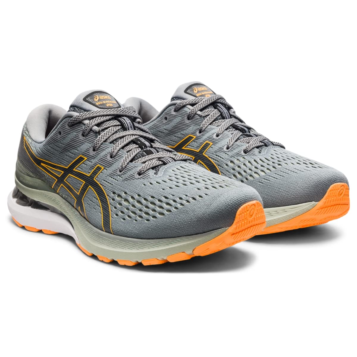 ASICS Gel Kayano 28 - Men's Sheet Rock/Orange Pop Shoe Deals Outlet