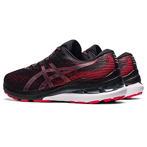 ASICS Gel Kayano 28 - Men's Black/Electric Red Shoe Deals Outlet