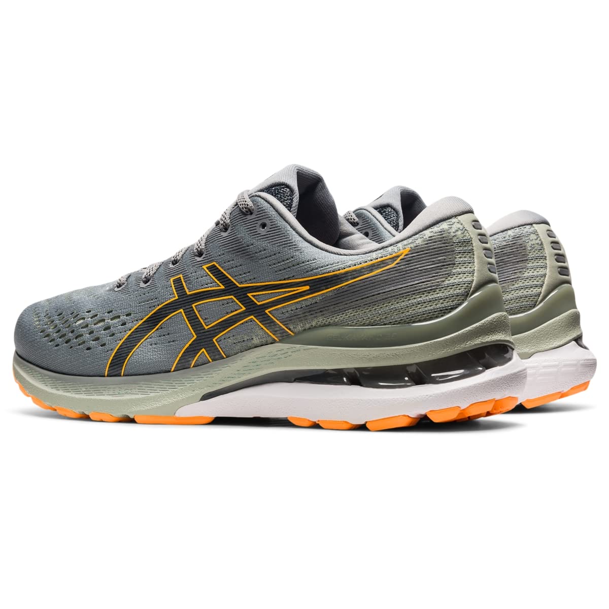 ASICS Gel Kayano 28 - Men's Sheet Rock/Orange Pop Shoe Deals Outlet