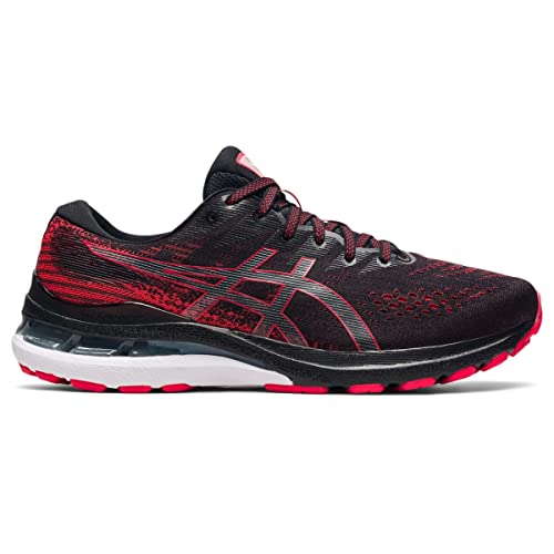 ASICS Gel Kayano 28 - Men's Black/Electric Red Shoe Deals Outlet