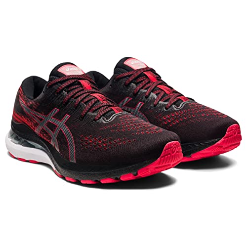 ASICS Gel Kayano 28 - Men's Black/Electric Red Shoe Deals Outlet